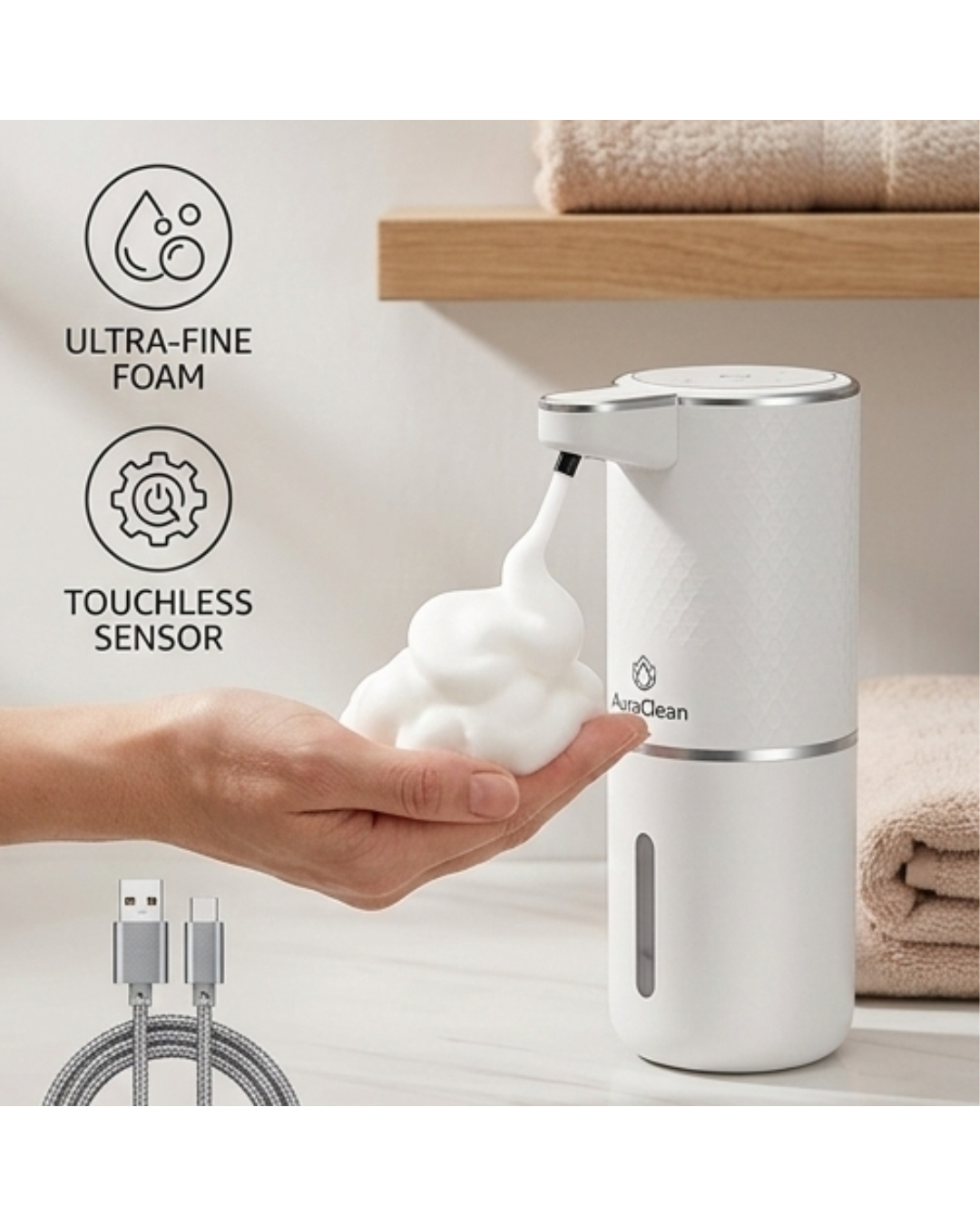 Advanced Touchless Rechargeable Soap System